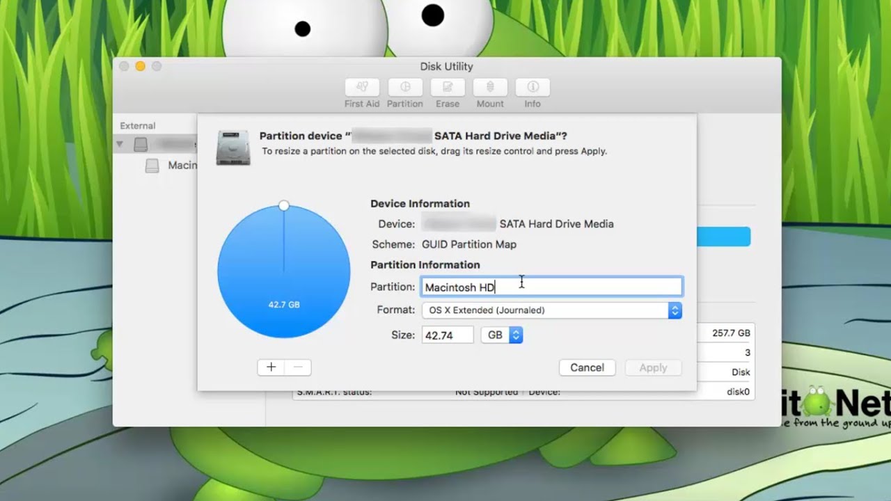 Mac OS X El Capitan DiskUtil Partitioning