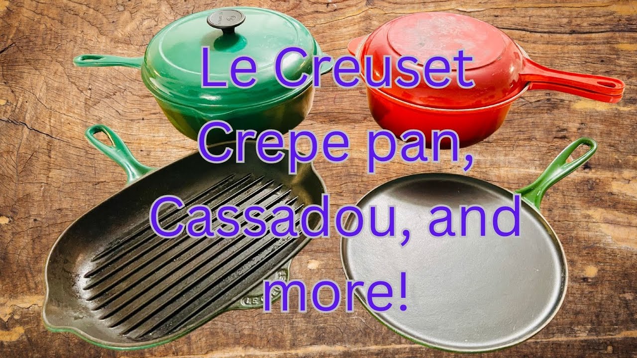 Le Creuset Crepe Pan, Cassadou, Skillet Griddle, and Multifunction Pan