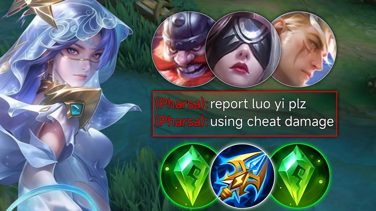 HARD MATCH! GLOBAL LUO YI SOLO RANKED HARD CARRY INTENSE GAMEPLAY | BEST BUILD LUO YI 2025 | MLBB