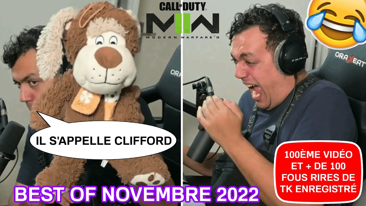 TK ET SES 200 VICTOIRES SUR COD MW2 AVEC CLIFFORD (100ème vidéo) 😂 // Best of Novembre 2022