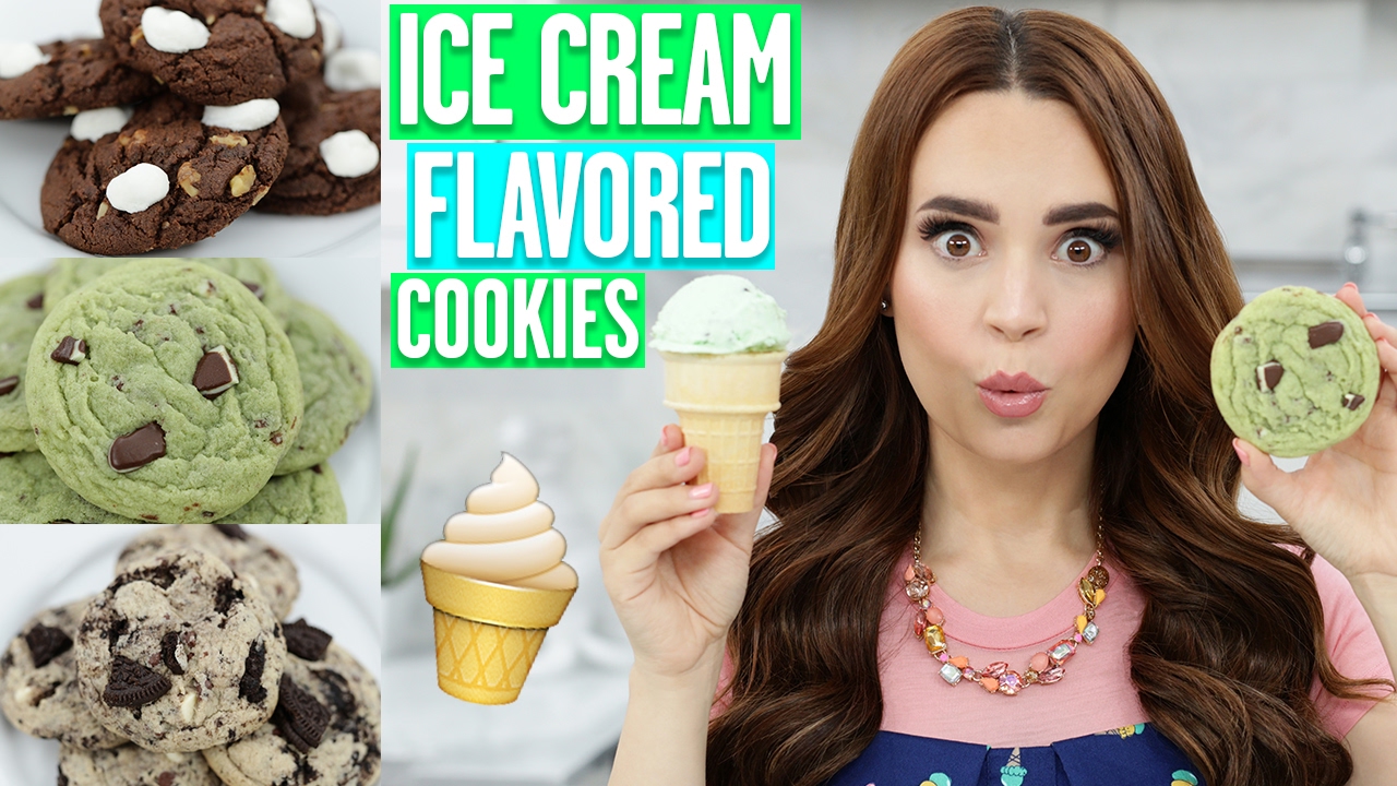 3 DIY ICE CREAM FLAVORED COOKIES!