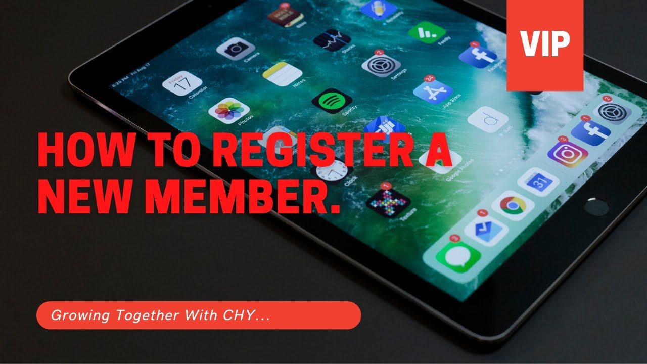CHYmall | HOW TO REGISTER A NEW MEMBER.