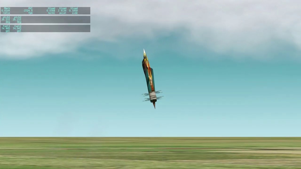 Supersonic Propeller Plane Concept in X-Plane 11