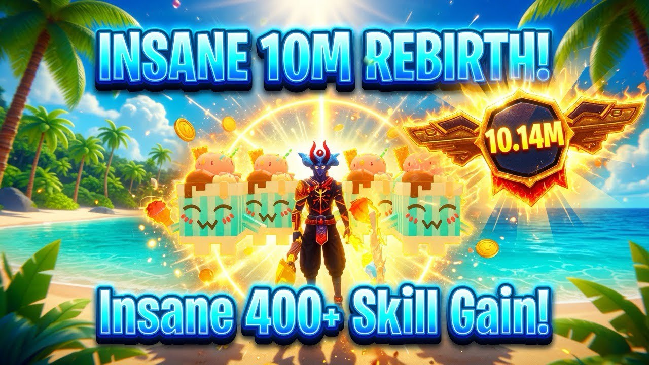 REBIRTHING at 10M LVLS! Giant Simulator Reborn