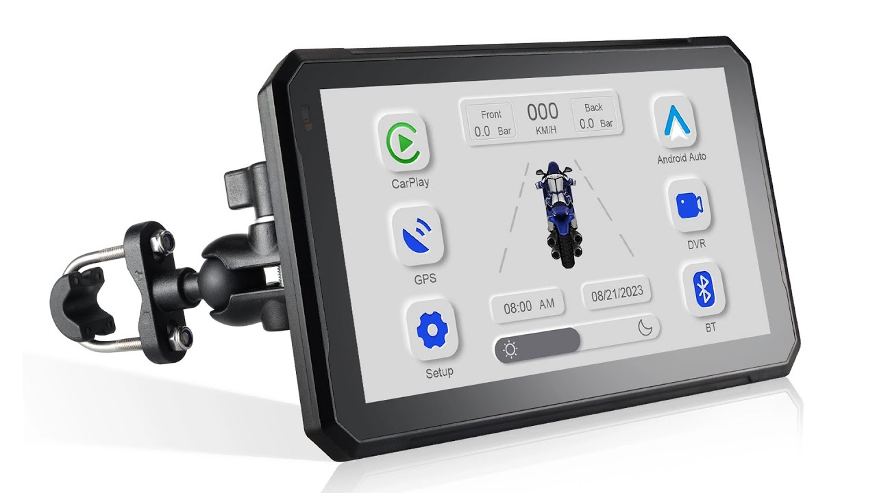 IYING M7 Pro7 Inch Motorcycle Carplay Portable Android Auto Player Supports WIFI Dual Bluetooth#car