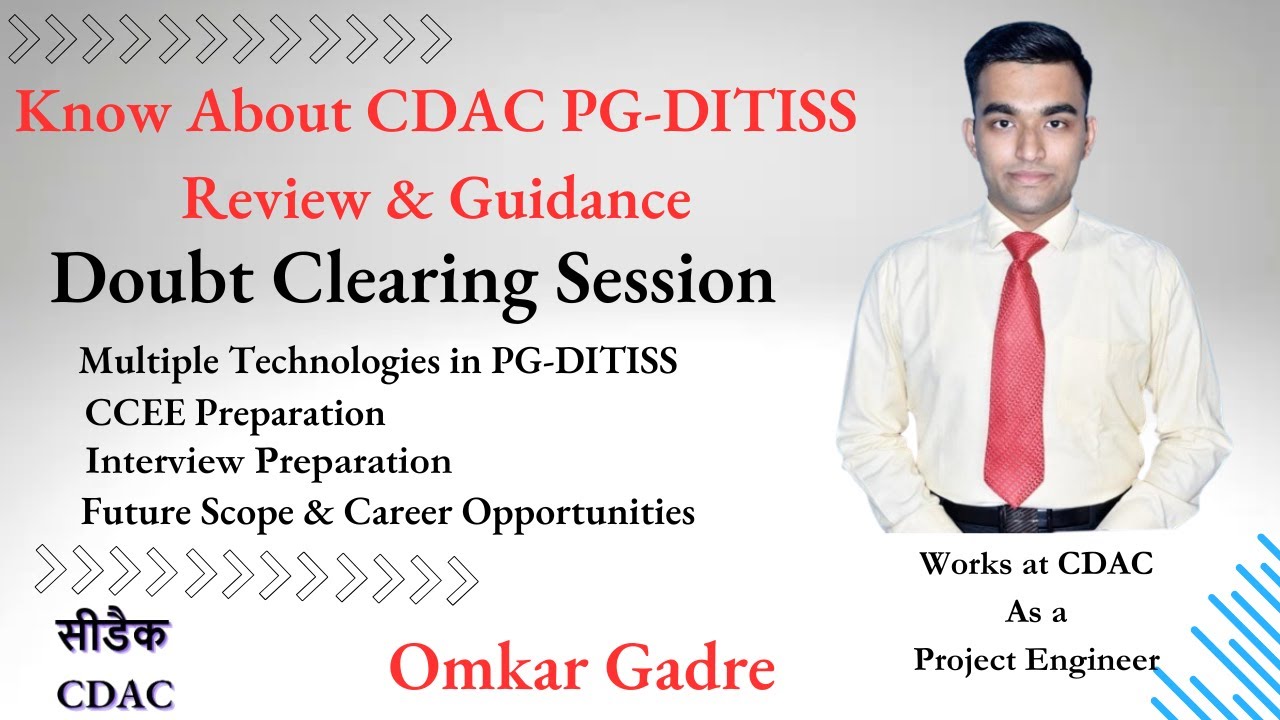 CDAC | PG-DITISS Course Review & Guidance | Why to do this course? | Future Scope & Career Guidance