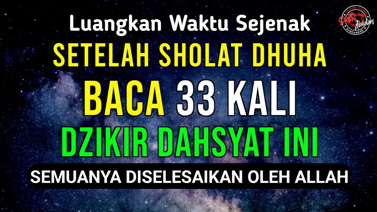 SUBHANALLAH ! JANGAN SAMPAI TINGGALKAN, Baca 33x Setelah Sholat Dhuha, Allah Akan Tuntaskan Semuanya