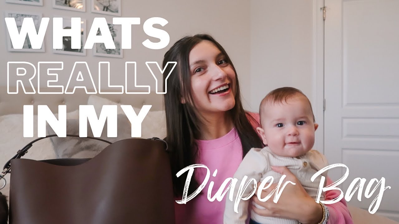 What’s In My Diaper Bag as a First Time Mom | Mina Baie Harlow Diaper Bag Essentials