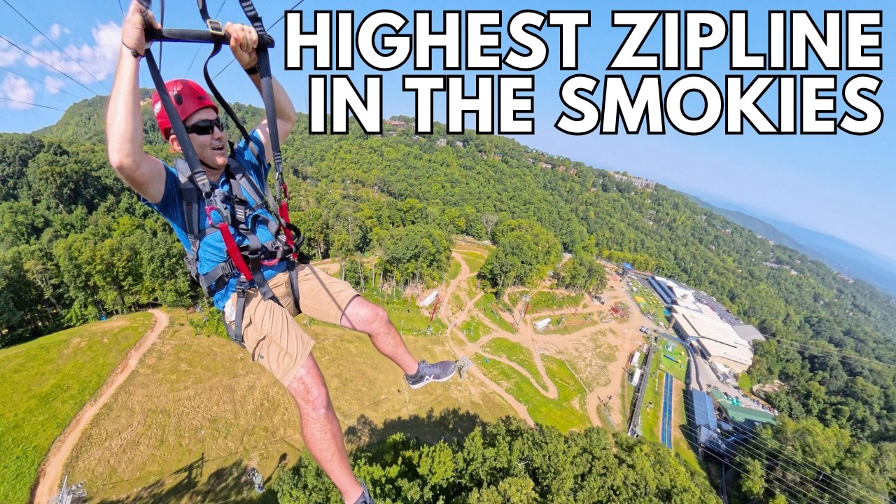 NEW Cloud Catcher Zipline at Ober Mountain in Gatlinburg Tennessee