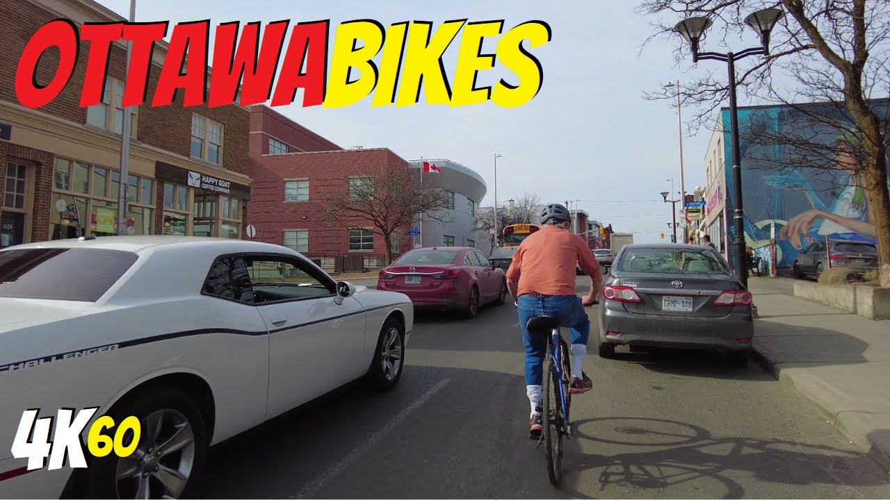 Bank Street Bike Ride to the Parliament of Canada - Spring 2021 Glebe & Centretown Ottawa Bike Tour