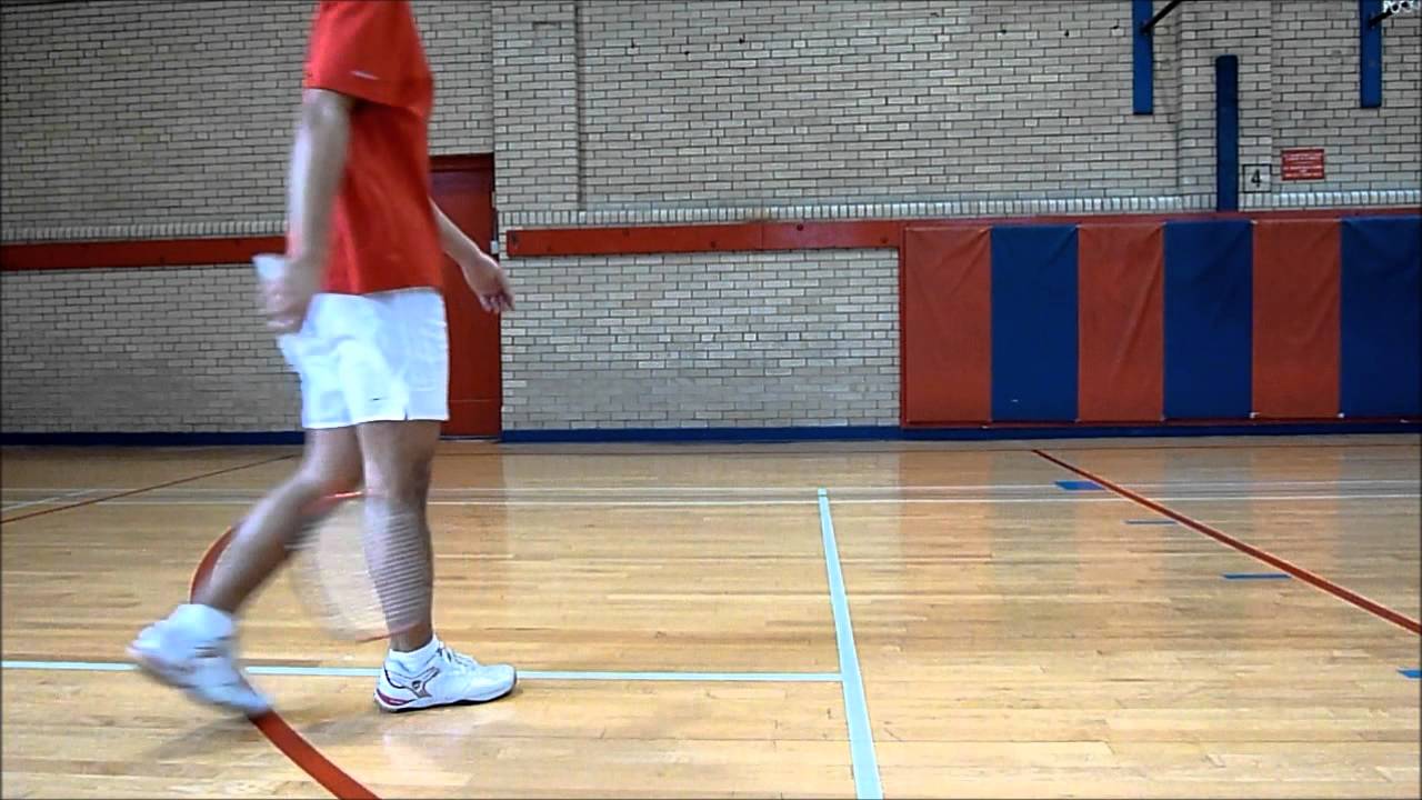 Badminton Footwork by Jimmy Lin, Part 2B: Front Court Backhand