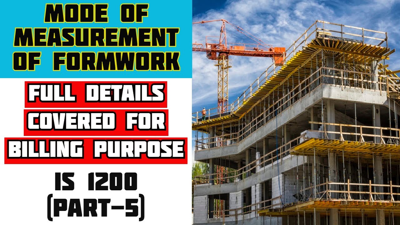 Mode of Measurement of Formwork | Full IS 1200 Covered for Billing Purpose at Construction Site