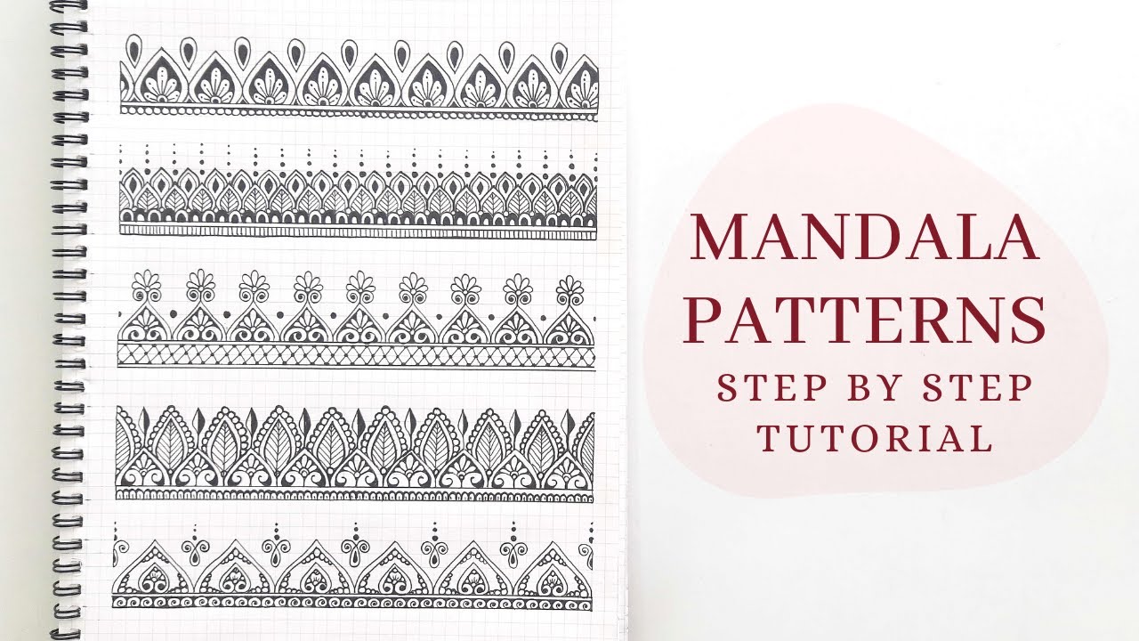 Learn to draw MANDALA ART for beginners || Easy mandala patterns || step by step tutorial