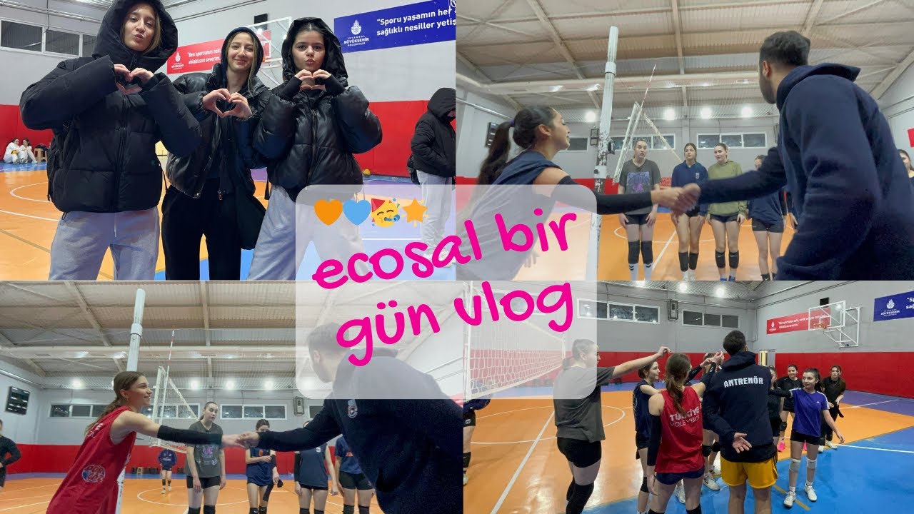 Ecosal Bir Gün Vlog 🧡💙🌟🥳🤍😍