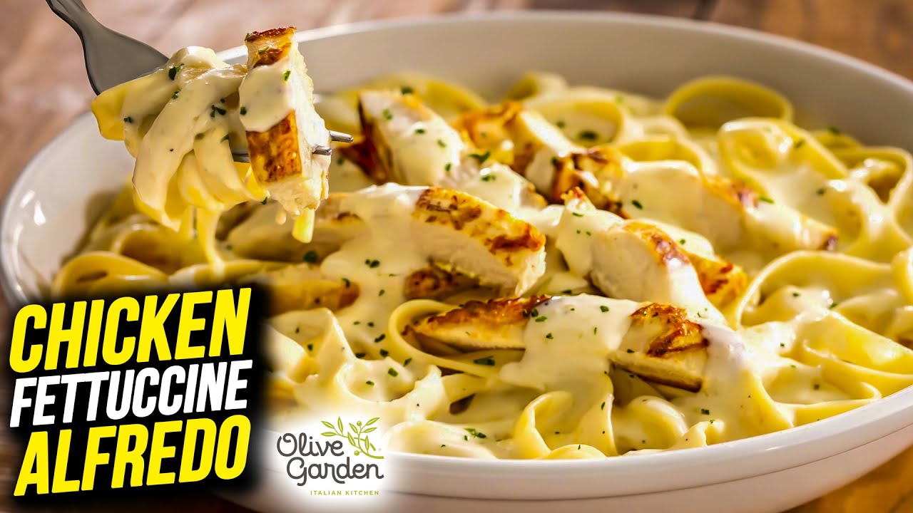 Como fazer o CHICKEN FETTUCCINE ALFREDO do Olive Garden MUITO FÁCIL e BARATO ‹ NossoNós ›  Ep. 21