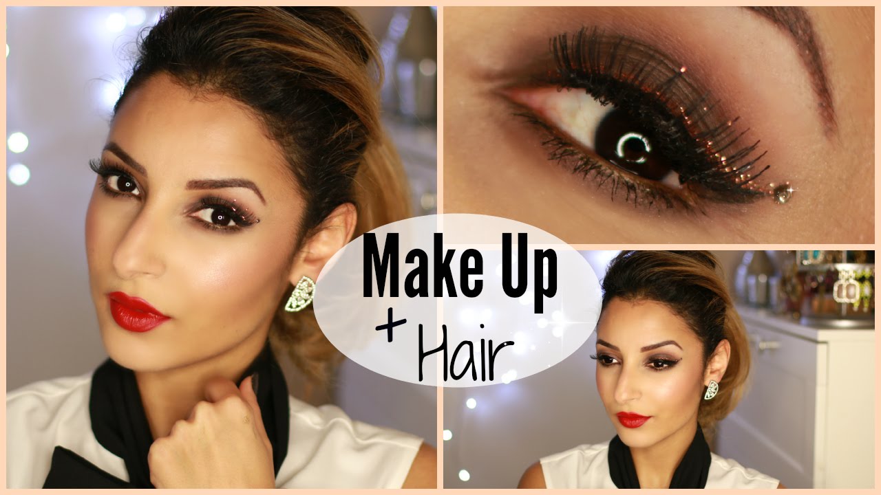 Glitters Liner Party ⭐︎ Maquillage de fête facile (+Coiffure)