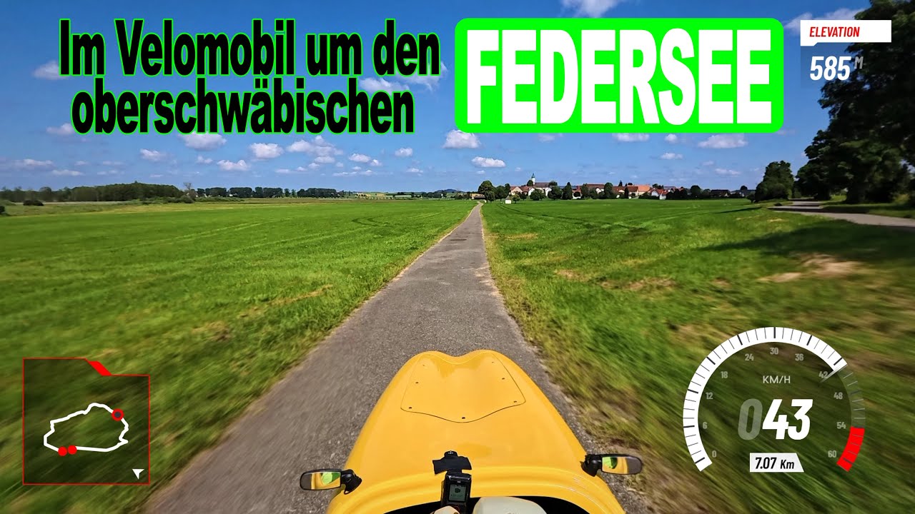 Rund um den Federsee! Wie geschaffen für Velomobile.