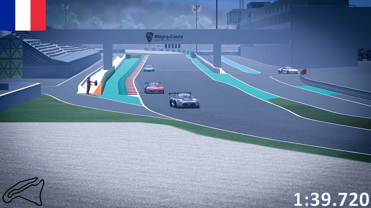 Magny Cours Hot Lap | Mercedes GT3 | GT World 2023 | DriverPOV+TV Camera