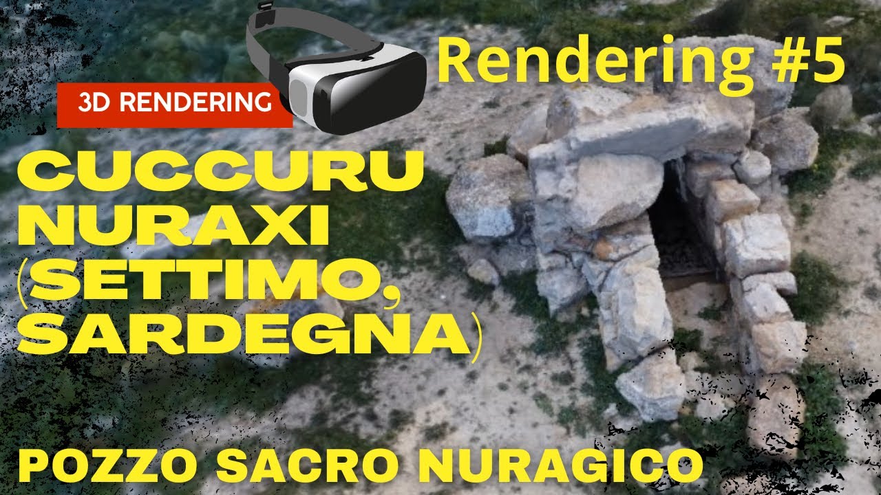 3D del pozzo sacro di Cuccuru Nuraxi - Settimo S.P., Cagliari Sardegna (Bronze age Sacred Well)
