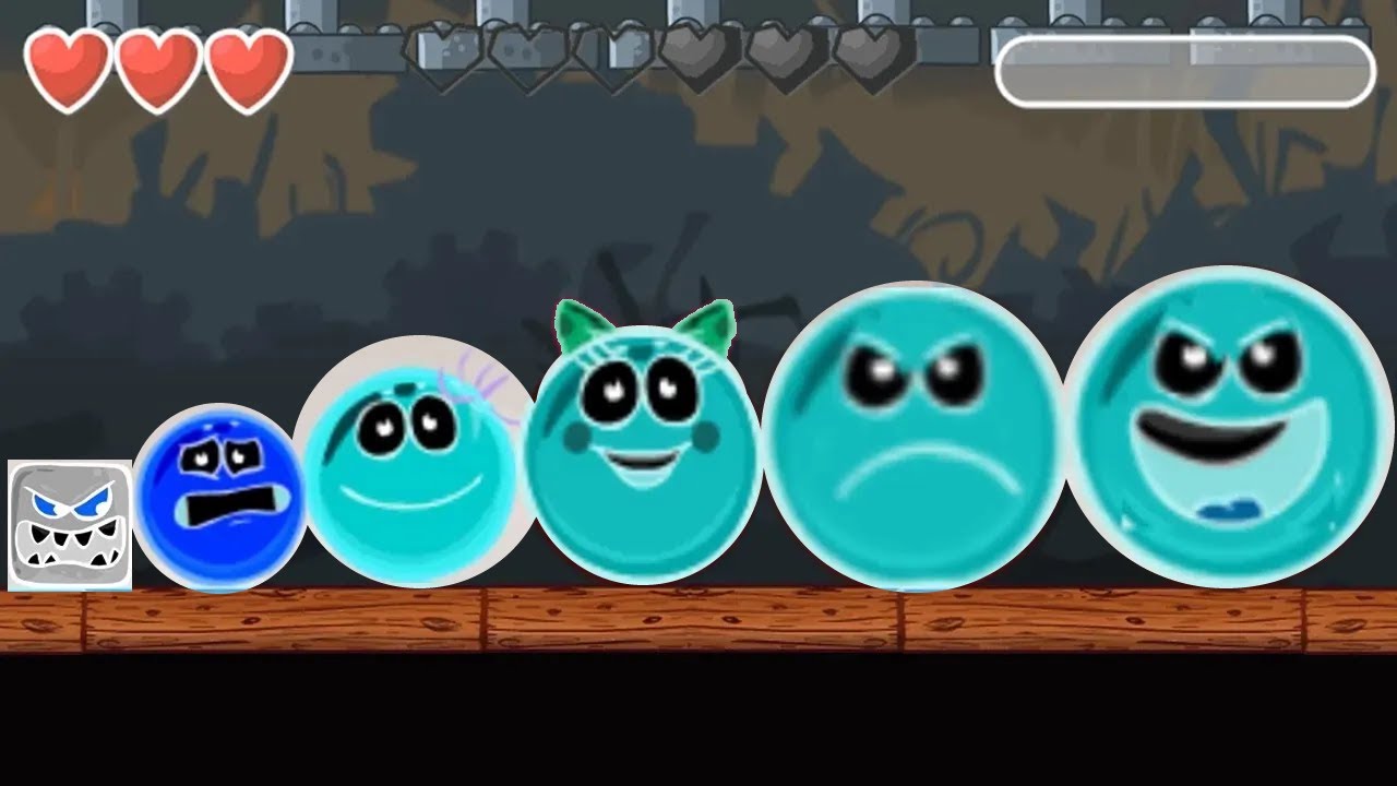 Red Ball 4 - Black Box - Ghost Mode - All Bosses - Reverse to Forwards - Gameplay Volume 1,2,3,4,5