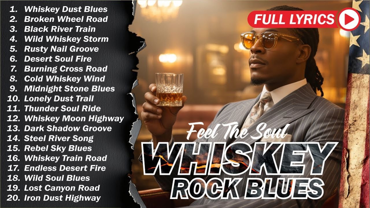 🥃 Whiskey Blues Rock 🍂 The Best of Classic Blues Songs | Relaxing Guitar & Soulful Rock Music