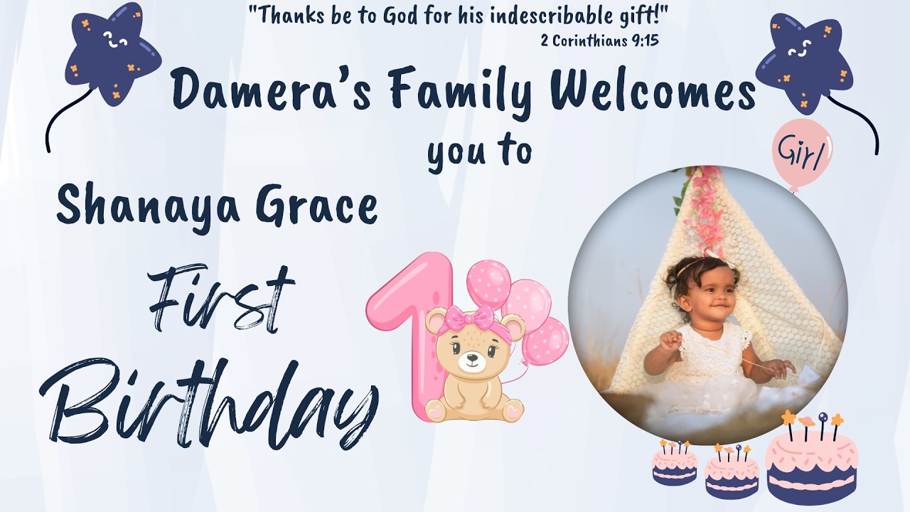 SHANAYA GRACE || 1st BIRTHDAY || 08-03-2026