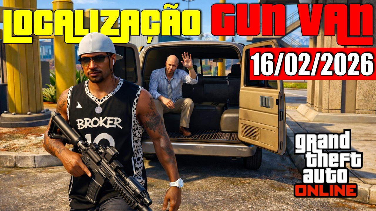 LOCALIZAÇÃO VAN DE ARMAS HOJE | 16 FEVEREIRO 2026 | GTA Online Gun Van Location TODAY |