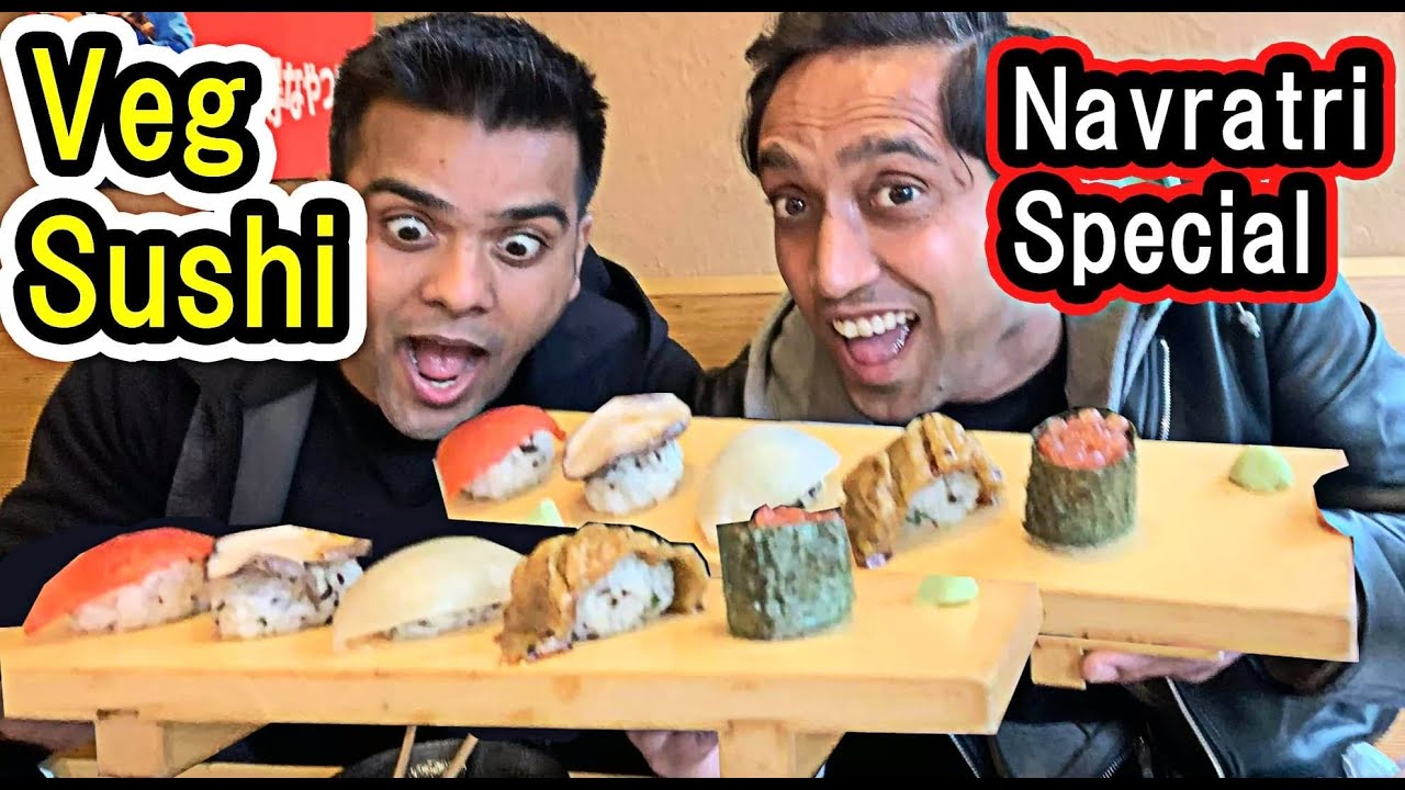 VEG SUSHI FOR INDIANS IN JAPAN II Rom Rom Ji