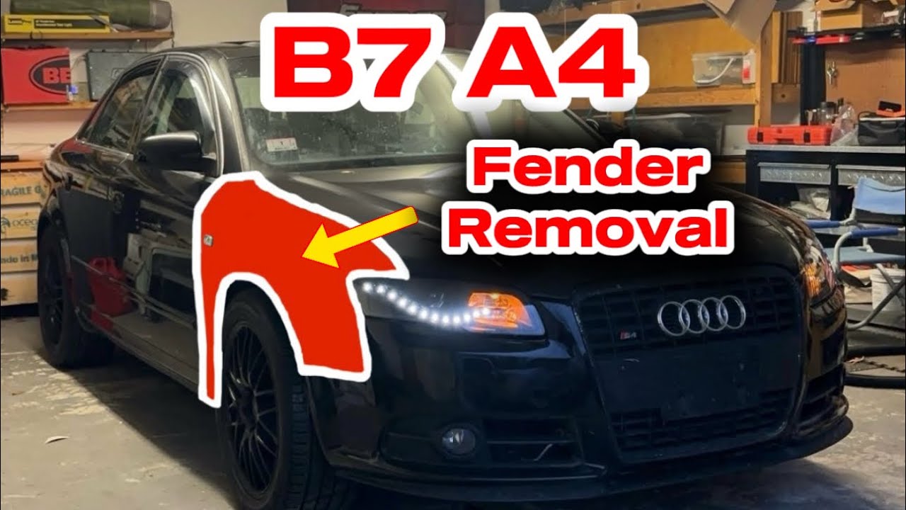 Снятие крыла (пошаговая инструкция) | Audi B7 A4