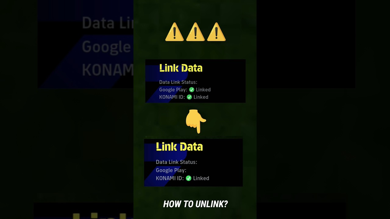 How to unlink google play account in efootball | #efootball #shorts