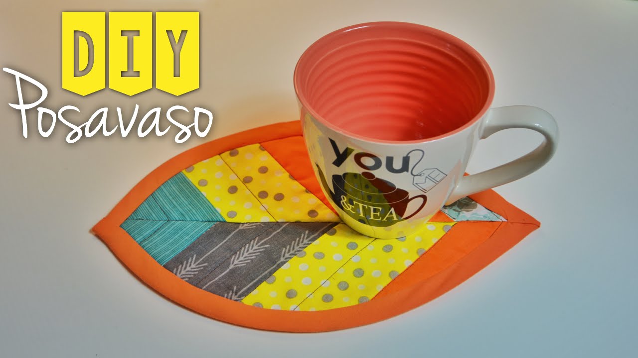 DIY - POSAVASOS/INDIVIDUAL EN FORMA DE HOJA (PATRON GRATIS) - TUTORIAL | Danii's Ways ♡