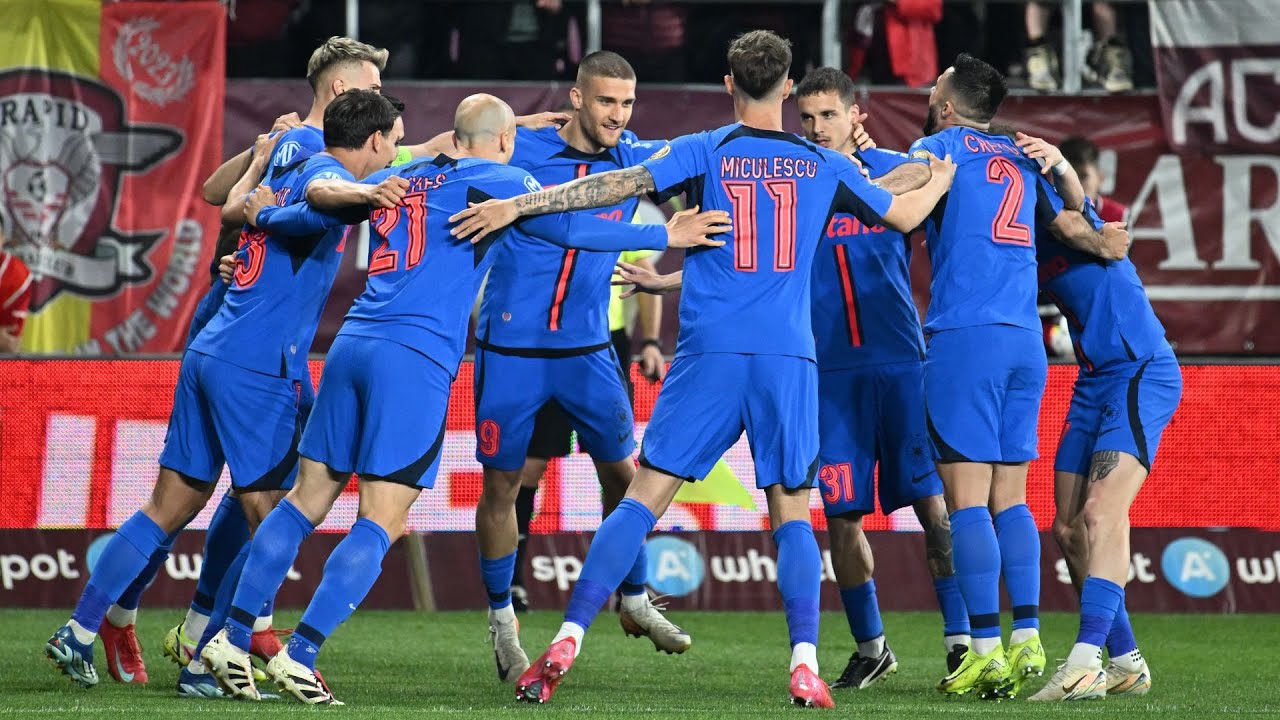 REZUMAT | Rapid - FCSB 1-2. Roș-albaștrii câștigă și în Giulești și fac un pas mare spre titlu