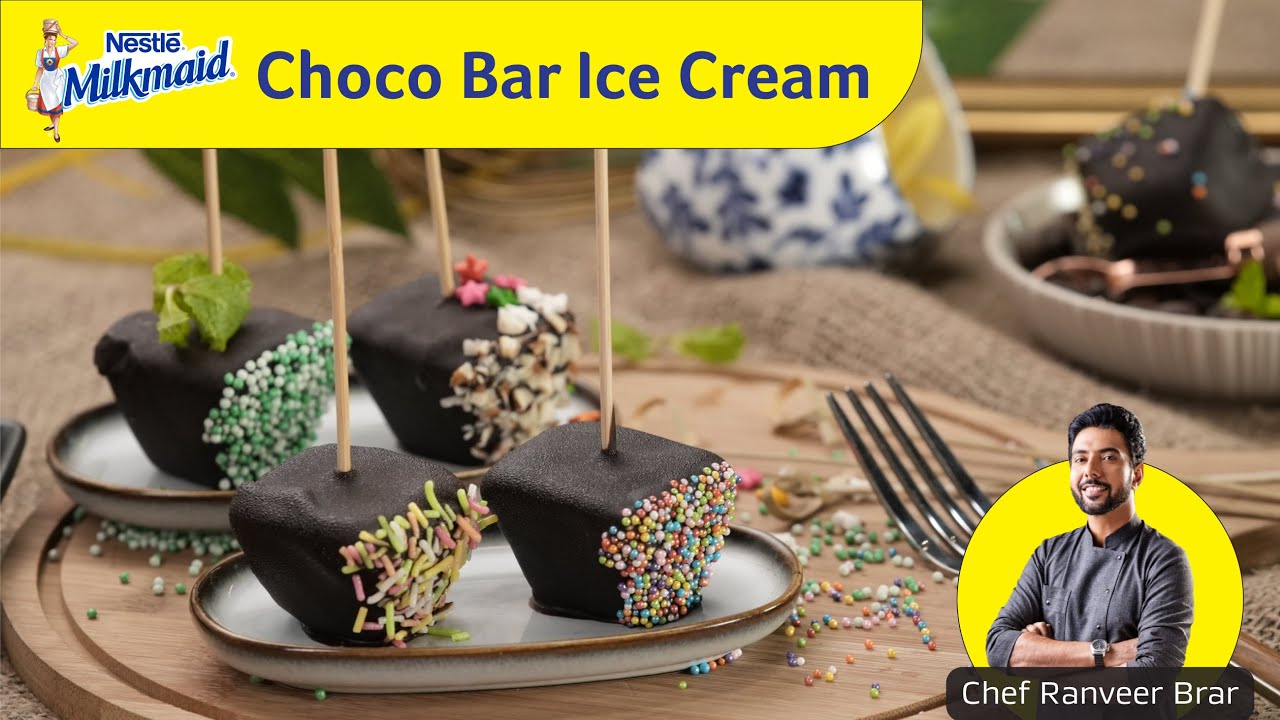 Choco Bar Ice-Cream Recipe by Chef Ranveer Brar | चोकोबार आइस क्रीम | Milkmaid