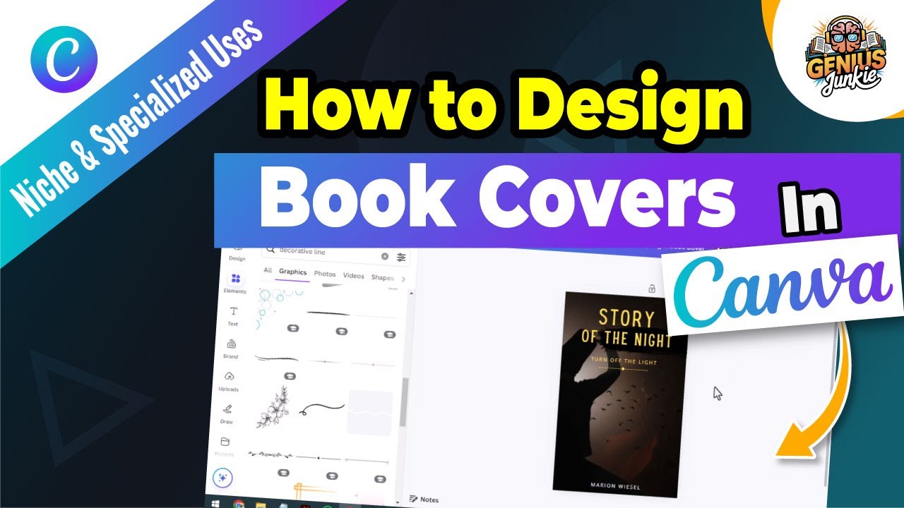Как создать потрясающие обложки книг в Canva | Простое пошаговое руководство для начинающих!
