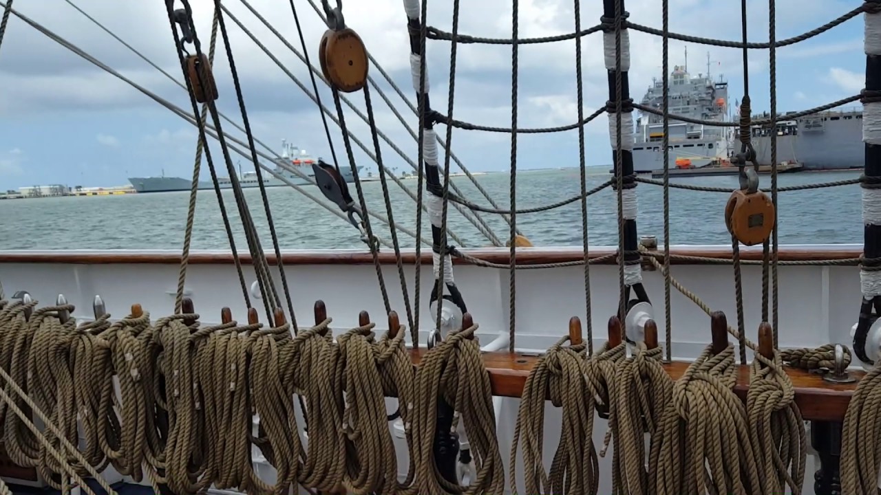 We got to tour Brazil's  Clipper Ship  The 