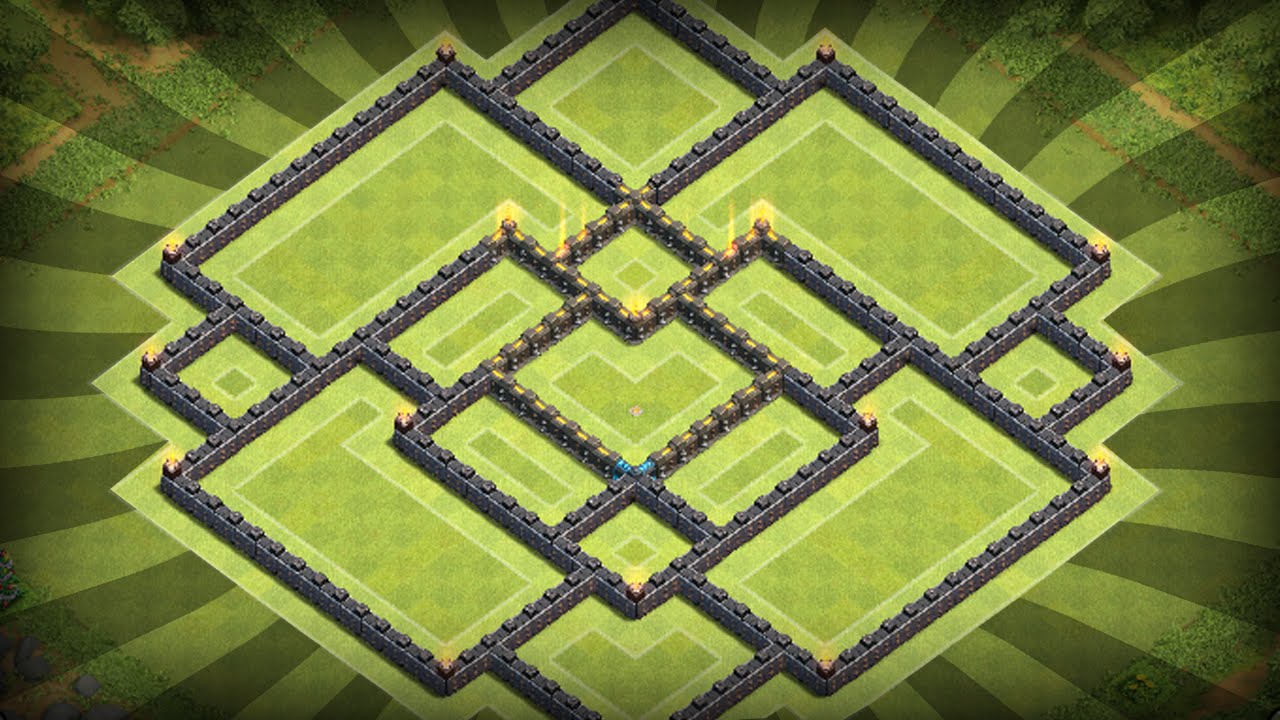 Clash of Clans - BEST Townhall 9 TROPHY/CLAN WAR BASE!