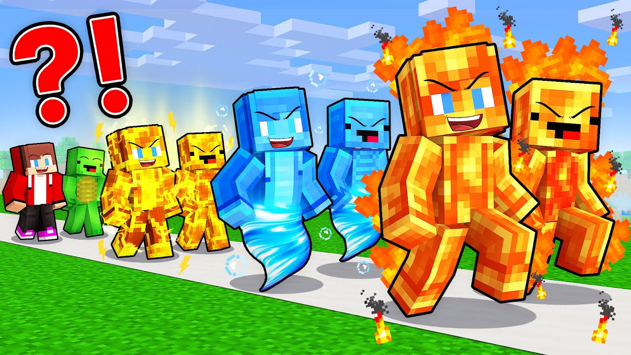 JJ and Mikey: Elemental Life Cycle Evolution in Minecraft - Maizen