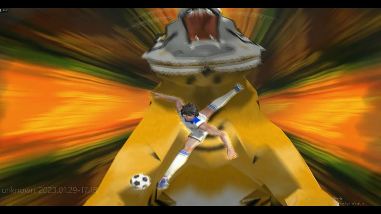 ŞİFRELİ MAC CAPTAİN TSUBASA NANKATSU  VS JAPAN  - WAKASHIMAZU KEN YERE YAPIŞTI