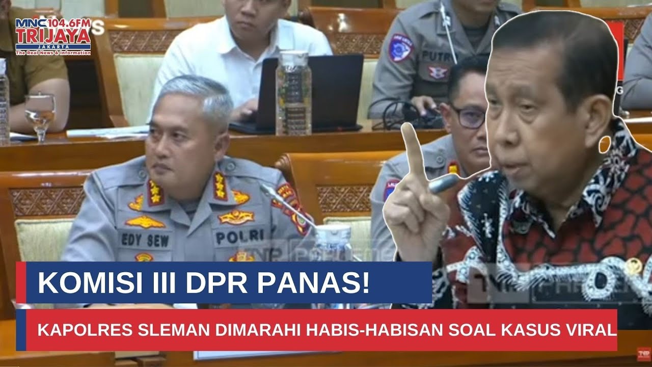 Meledak di RDP! Mantan Kapolda Ancam Copot Kapolres Sleman di Depan Komisi III DPR I Trijaya Update