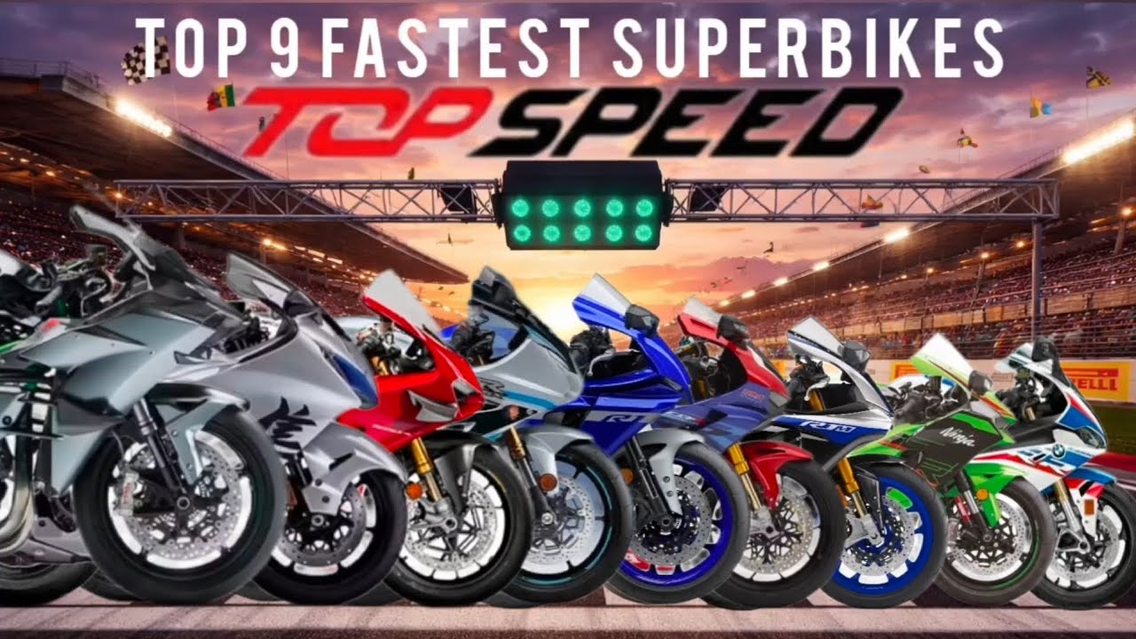 Top 9 Fastest 200+Bhp (1000CC) Superbikes Top Speed🔥