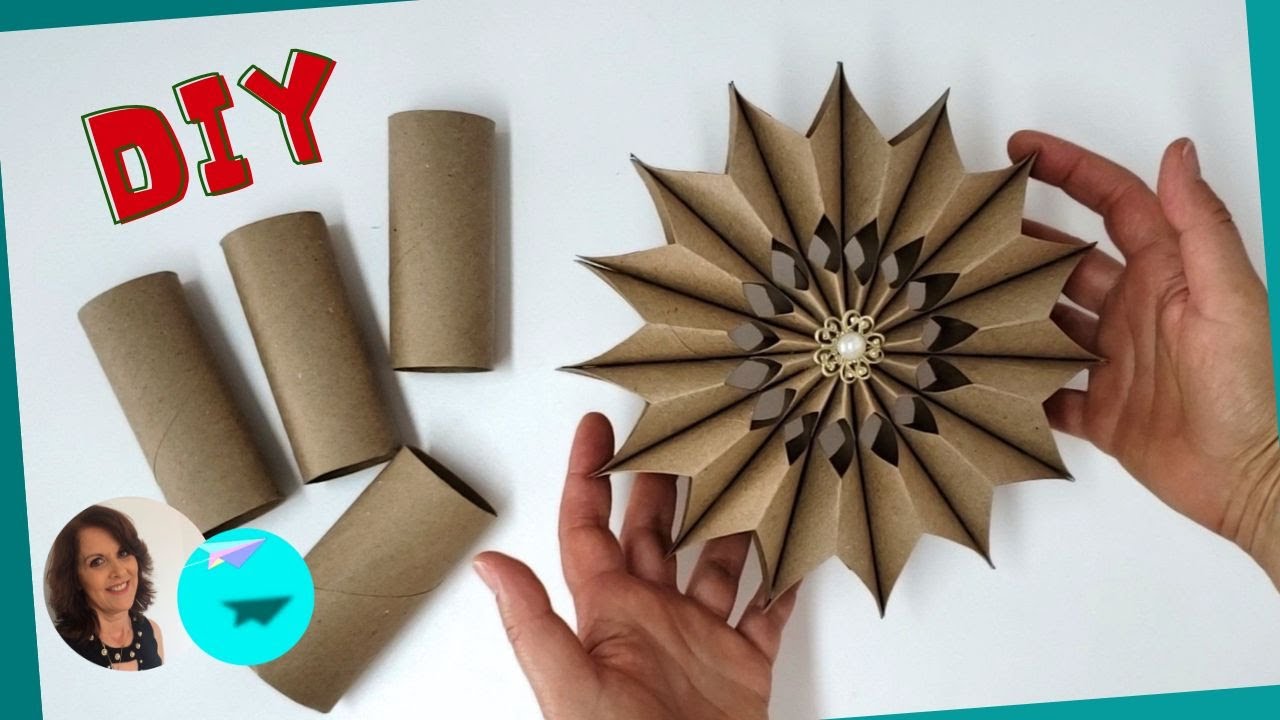 FÁCIL | Enfeite de Natal | Artesanato com Rolo de Papel Higiênico | DIY