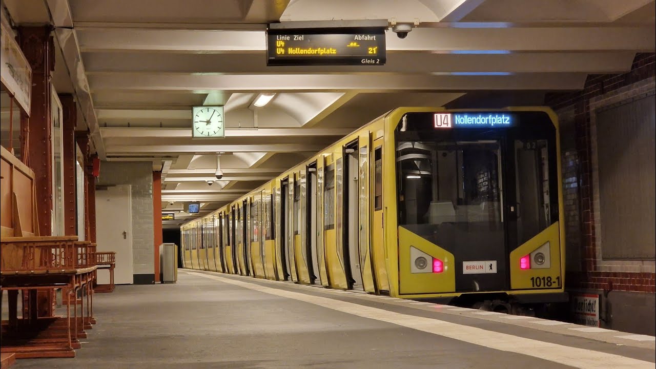 Mitfahrt Komplette U4 von Nollendorfplatz bis Innsbrucker Platz in HK06 1018