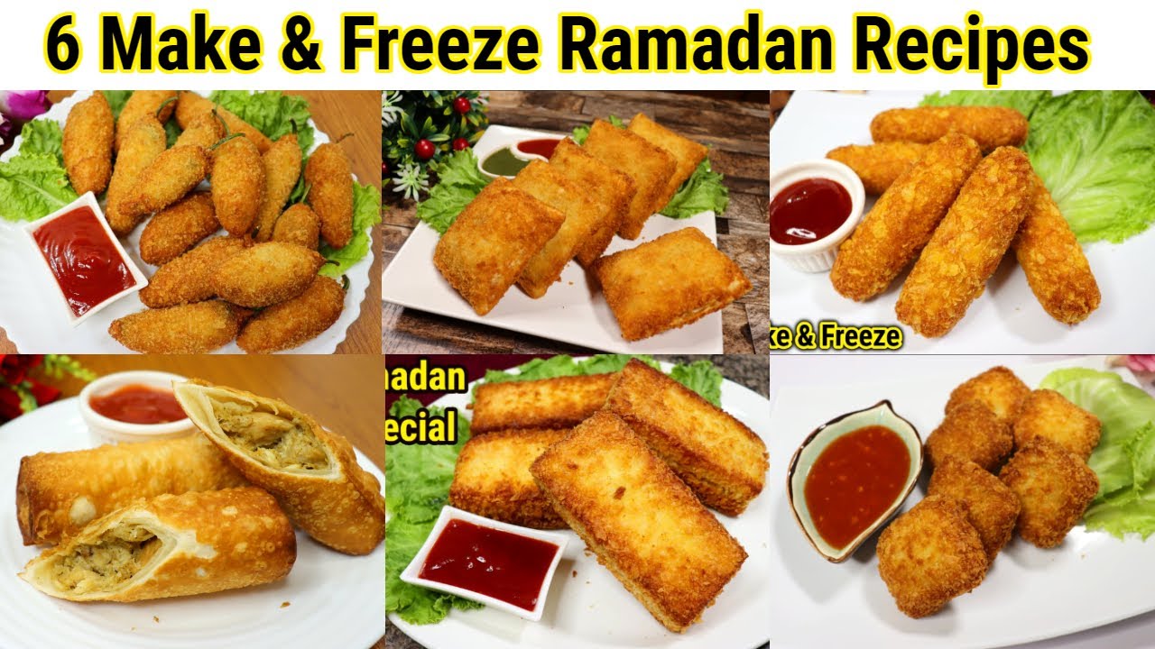 6 Make and Freeze Iftar Snacks Recipes By Tasty Food With Maria | Ramadan Special