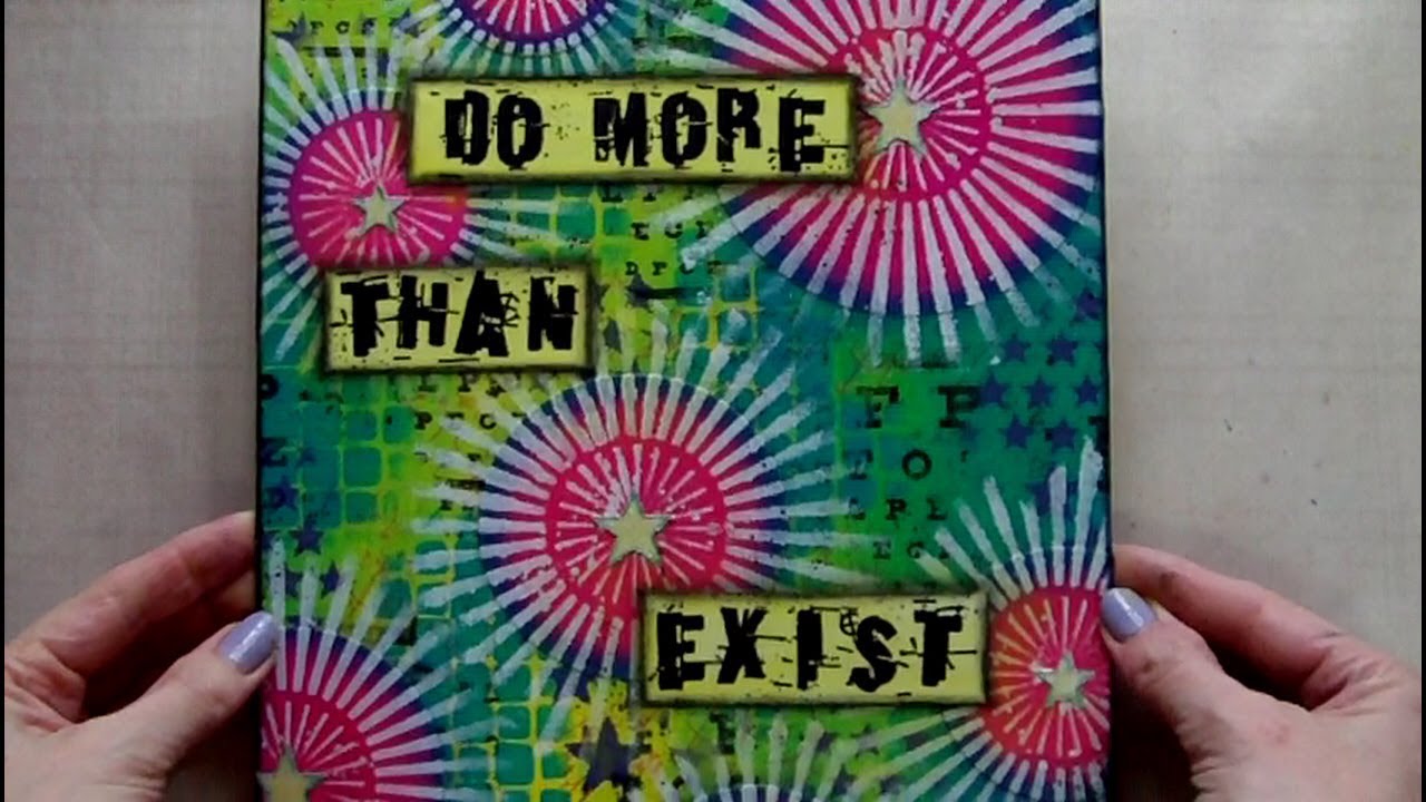 Mixed Media Art Canvas - Do More Than Exist