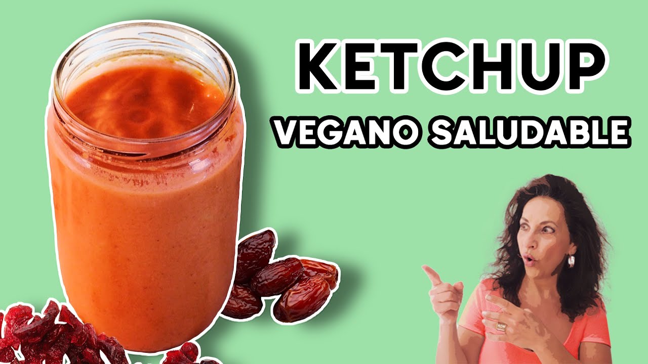 KETCHUP SALUDABLE : ketchup sin azúcar, ketchup casero, ketchup rápido y fácil - receta vegana 🍅👩🏻‍🍳