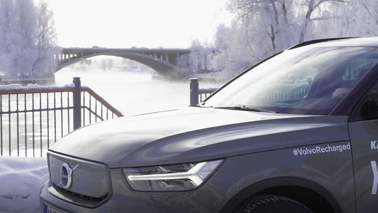 Volvo XC40 sähköauto koeajossa Tampereen kovimmissa pakkasissa
