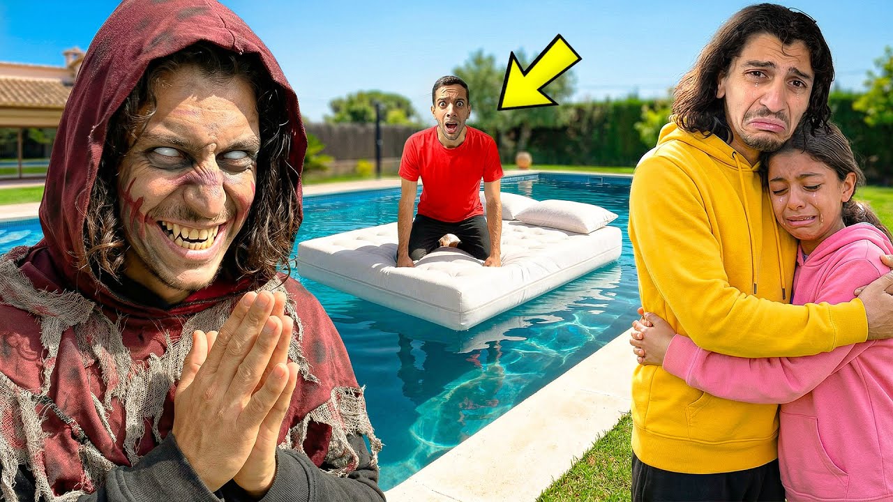 LE JUMEAU MALÉFIQUE DE YASSINE A JETÉ MON LIT DANS LA PISCINE.😱 (Court métrage d'horreur)