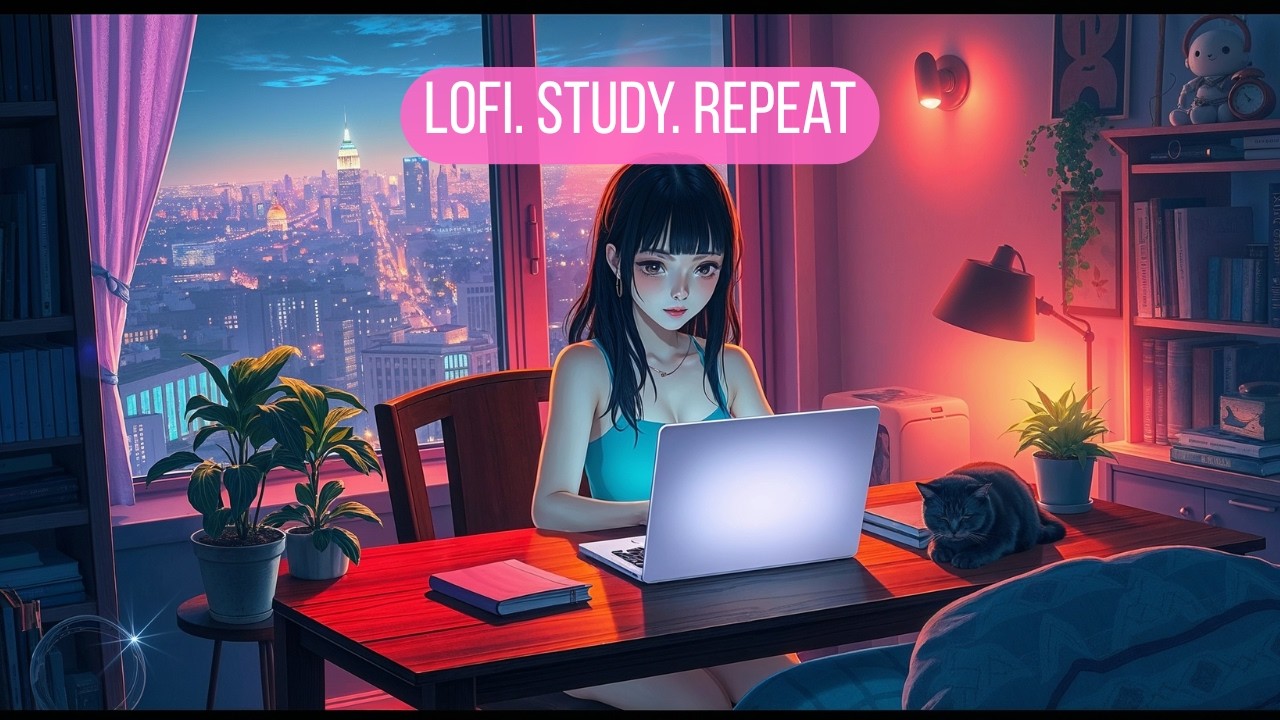 LoFi Girl Night Work ✨ | Chill Beats for Focus & Study