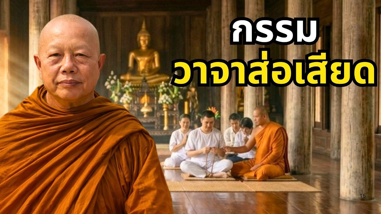 กรรม  วาจาส่อเสียด.. ธรรมะคลายทุกข์ พระมหาบุญช่วย ปัญญาวชิโร