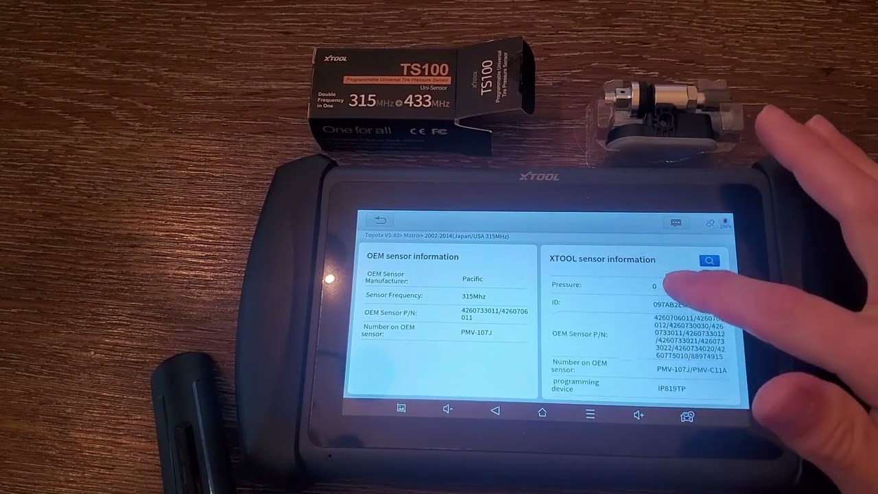 XTOOL IP819TP TPMS Programming Issue